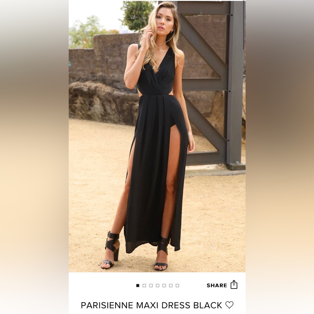 Hello Molly Parisienne Maxi Dress Black size XS
